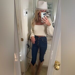 Forever 21 Rib-Knit Cropped Sweater